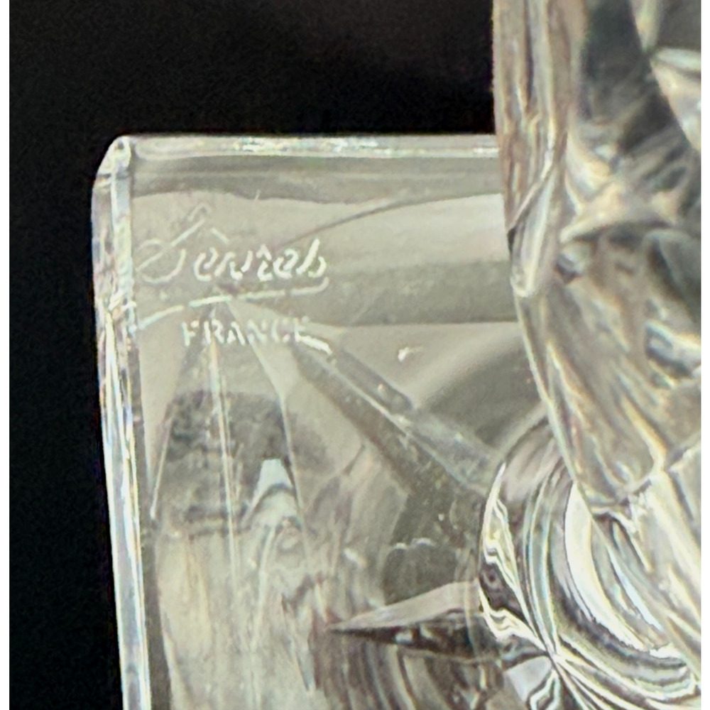 Vintage Sèvres France 10" Crystal Baluster Vase Urn Diamond Cut Pedestal Base - Picture 4 of 10